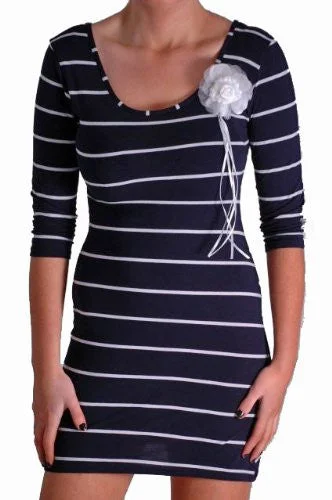 Striped Bodycon Bodycon Dress Party