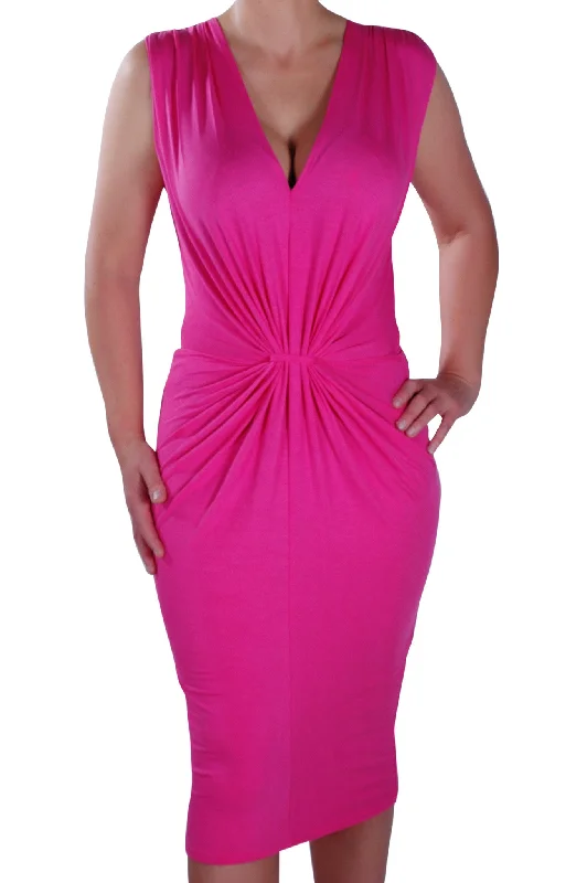 Iris V Neck Ruched Bodycon Bodycon Dress Fit