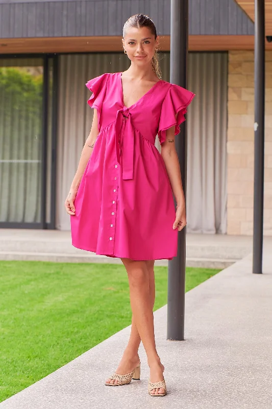 Melrose Dress - Magenta - SALE Clubbing mini dresses