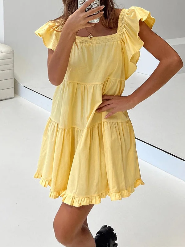 Ruffle Tiered Mini Dress Budget-friendly mini dresses