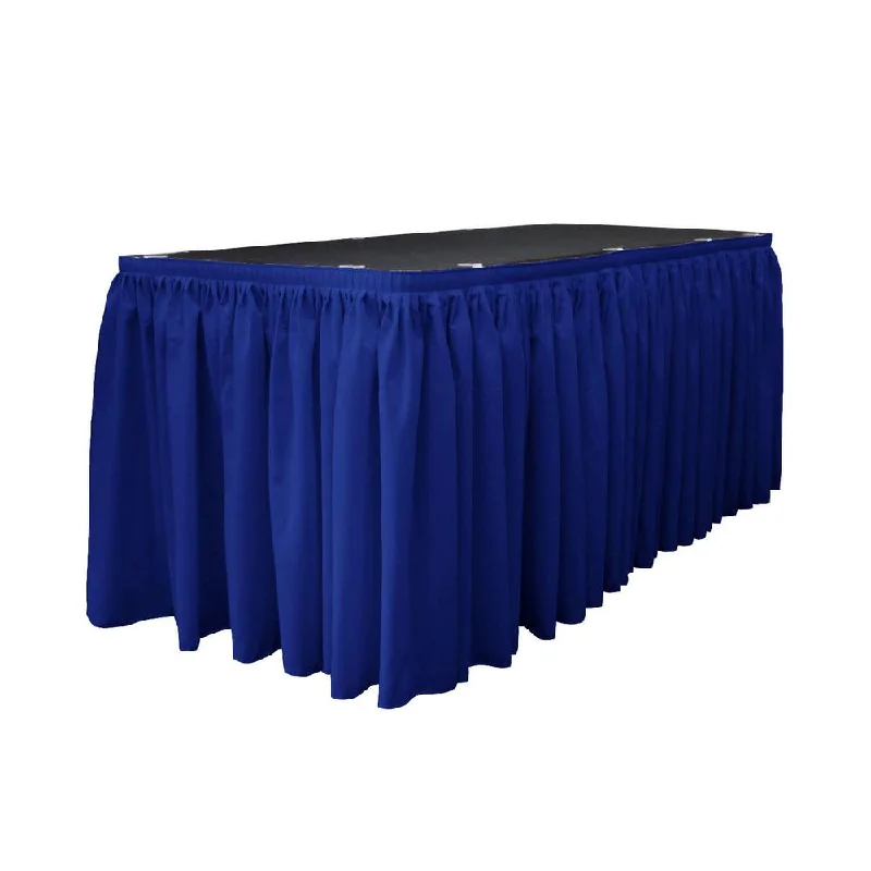 14 Ft. x 29 in. Royal Blue Accordion Pleat Polyester Table Skirt Spring unclassified skirts