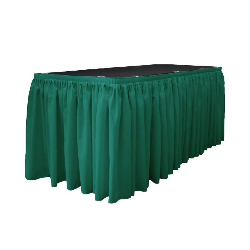 14 Ft. x 29 in. Teal Accordion Pleat Polyester Table Skirt Everyday wear unclassified skirts