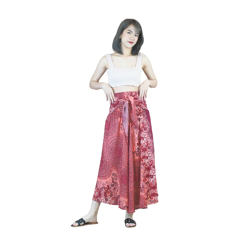 Acacia Mandala Women's Bohemian Skirt in Red SK0033 020305 03 Everyday wear unclassified skirts