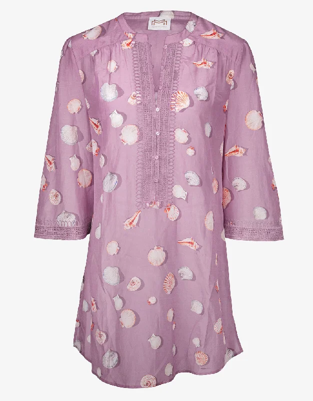 Seastories Kaftan - Lilac Shell Slit unclassified skirts