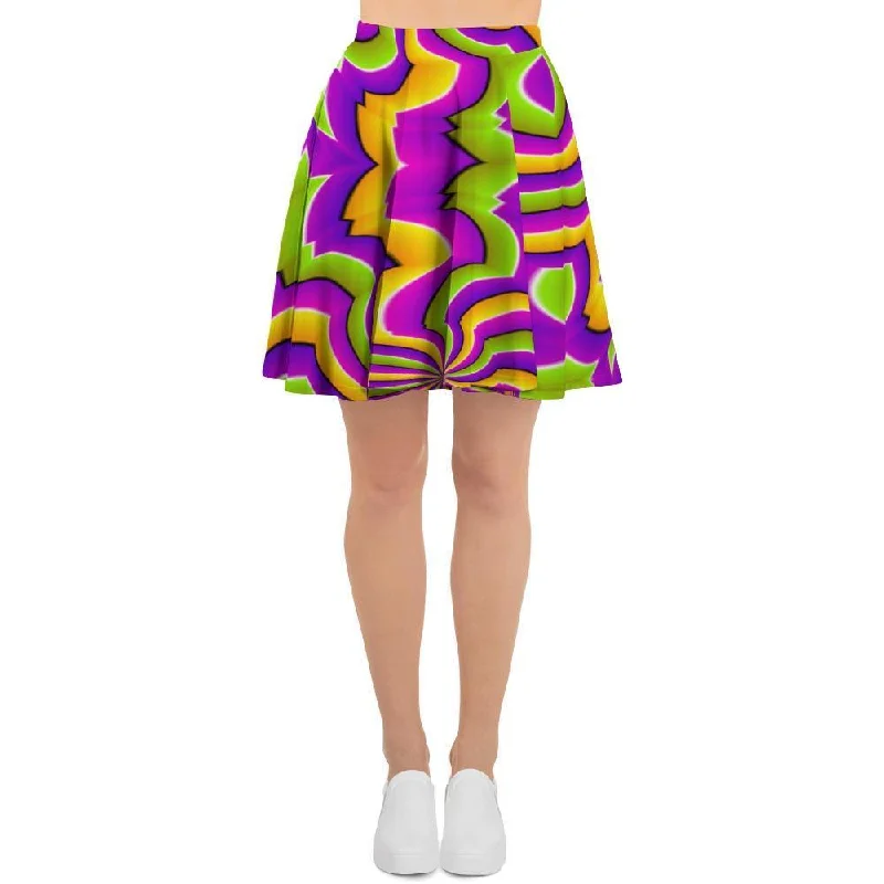 Zigzag Psychedelic Optical illusion Women's Skirt Spring unclassified skirts