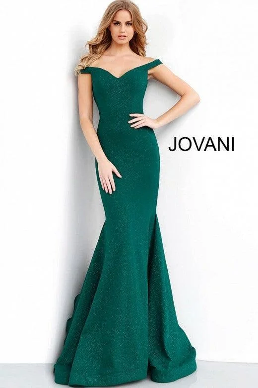 Jovani 55187 Long Off Shoulder Prom Dress Best maxi dresses for petites