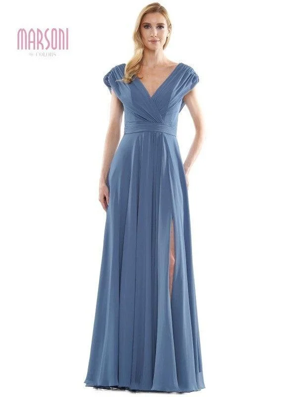 Marsoni Mother of the Bride Long Formal Dress 251 Wrap maxi dresses