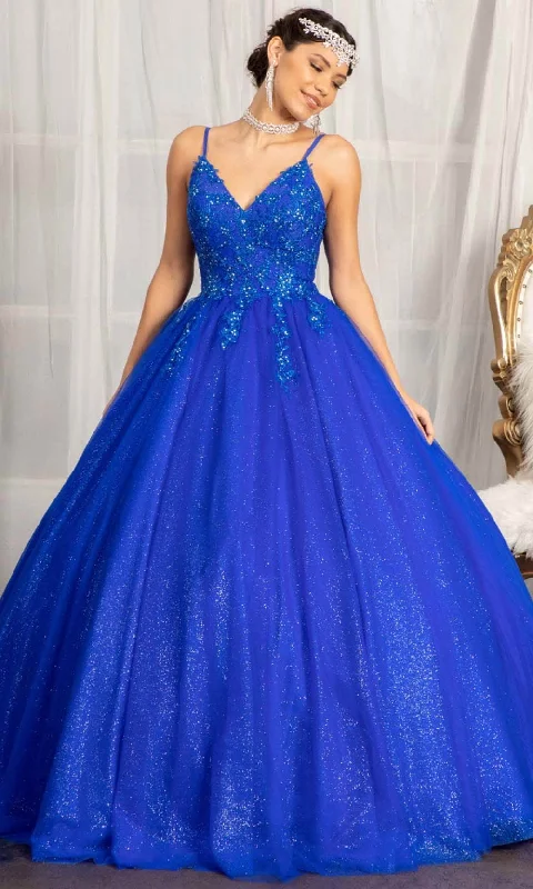 Elizabeth K GL1989 - Sleeveless V-neckline Ball Gown Elegant party dresses