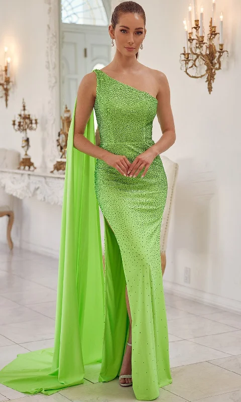 Nox Anabel E1039 - Cascade Paneled Evening Dress Casual party dresses