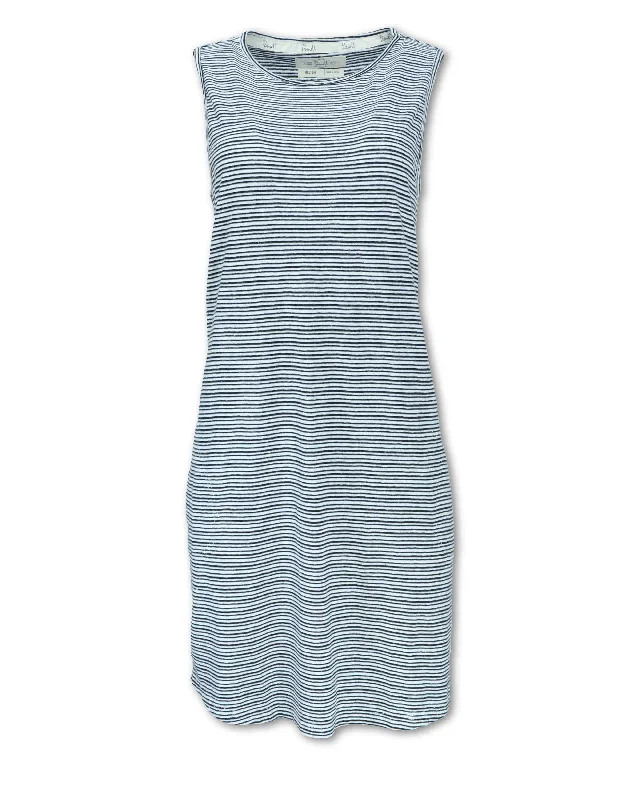 STRIPED KNIT HEMP TANK DRESS Tank Dress Twist