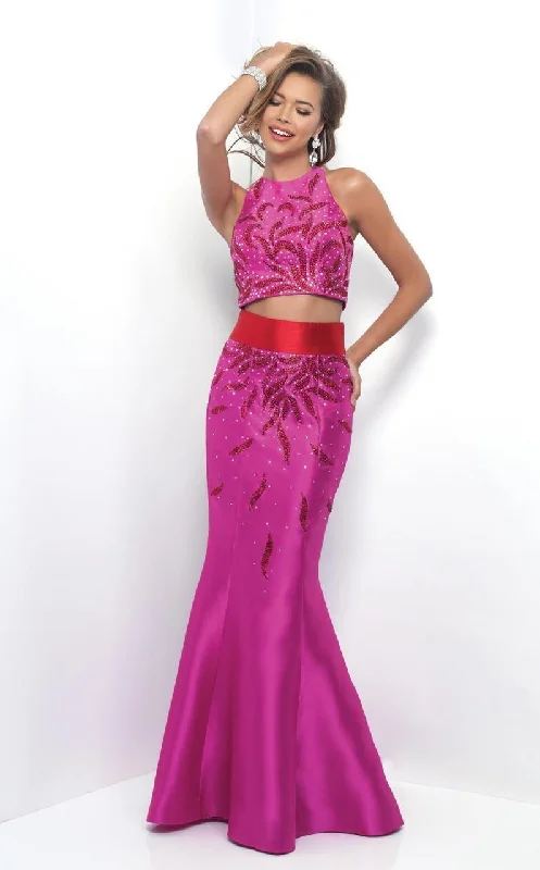 Blush by Alexia Designs - 11319SC Two Piece Mikado Mermaid Gown Wrap unclassified dresses