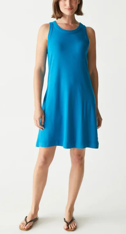 Eliza Above The Knee Dress- Pacific Blue Tulle unclassified dresses