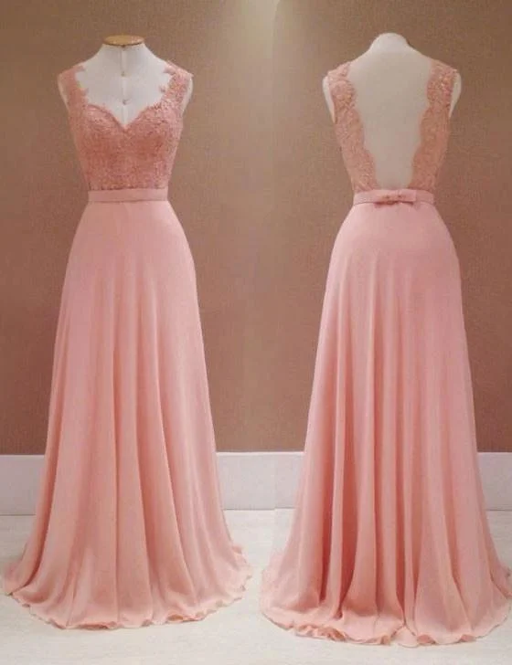 Fashion Bridesmaid Dress,Appliques Bridesmaid Dress,Charming Bridesmaid Dress,Backless Bridesmaid Dress,Sweetheart Bridesmaid Dress, PD42 Long sleeve unclassified dresses