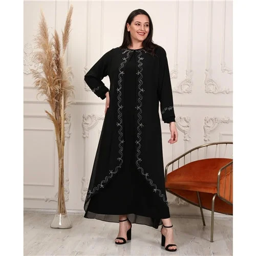 Gemmed Abaya Lace unclassified dresses