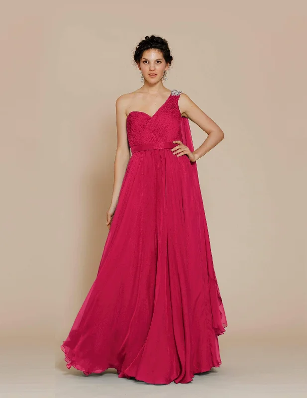 J'Adore Dresses - One Shoulder Ruche-Styled Prom Dress J2042 Tulle unclassified dresses