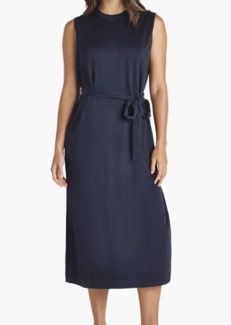 Massie Scuba Dress- Navy High-low unclassified dresses