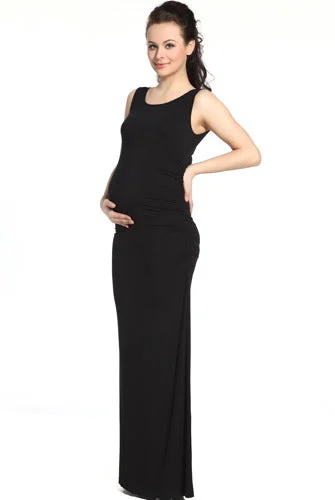 Momo Maternity Tank Column Dress Elegant Tank Dress