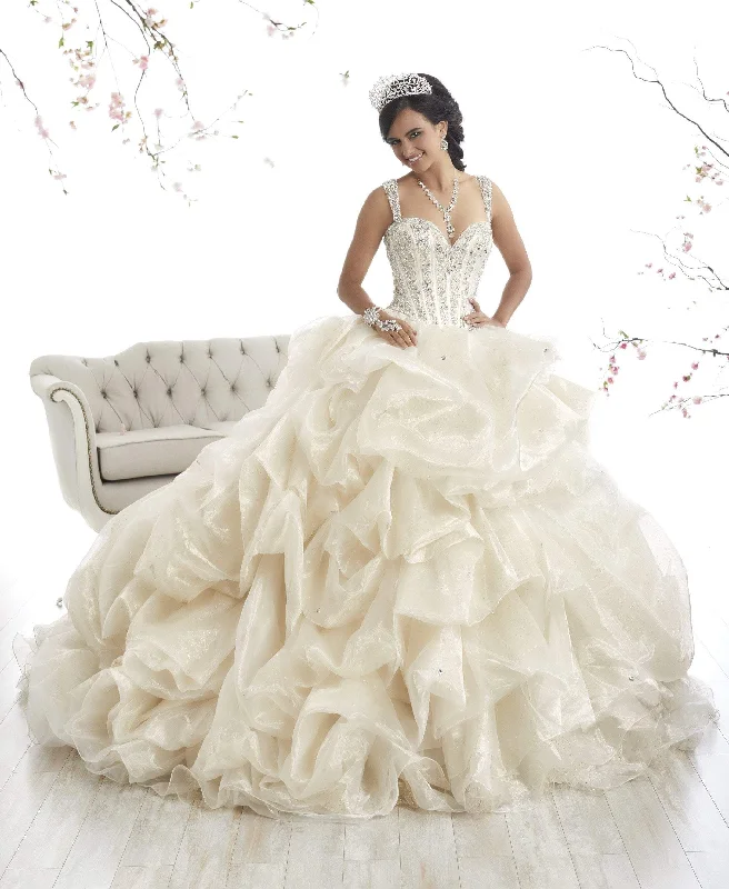 Quinceanera Collection - 26868SC Sleeveless Applique Ballgown Wrap unclassified dresses