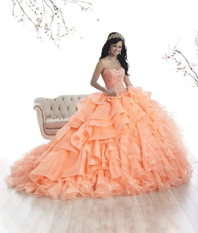 Quinceanera Collection - 26872SC Sweetheart Ruffled Ballgown Beaded unclassified dresses