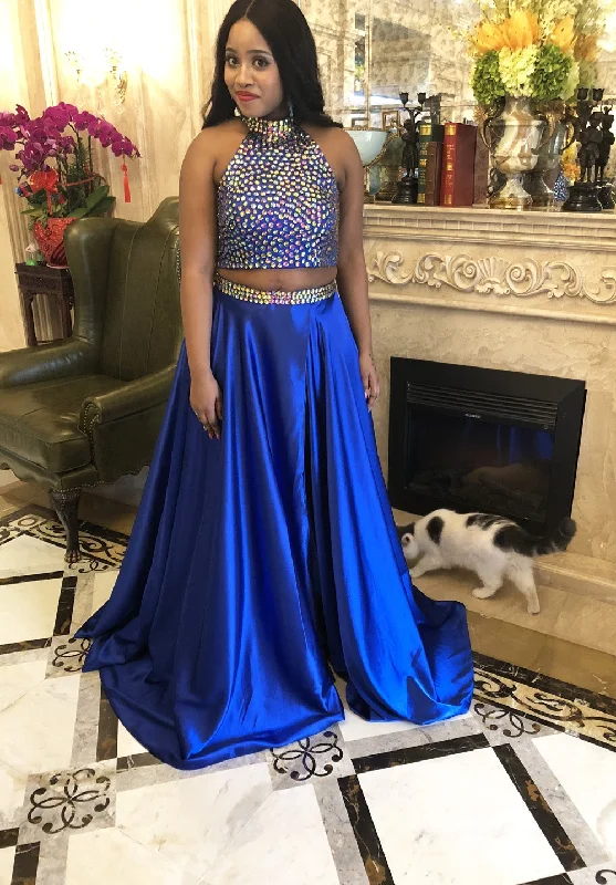 Royal Blue Ball Gown 2-Piece Prom Dress Fit for a Queen, PD23022246 Pastel unclassified dresses