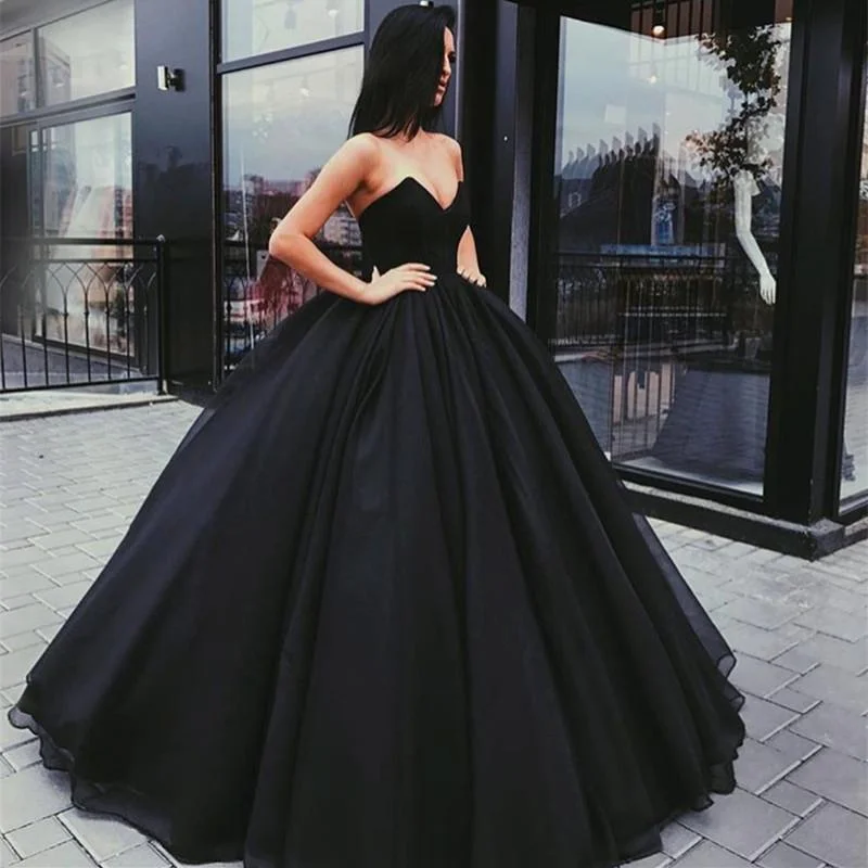 Siaoryne LP051874 Black Sweetheart Corset  Ball Gown Prom Dress 2022,Vestido De Festa ,Evening Formal Gowns Sleeveless unclassified dresses