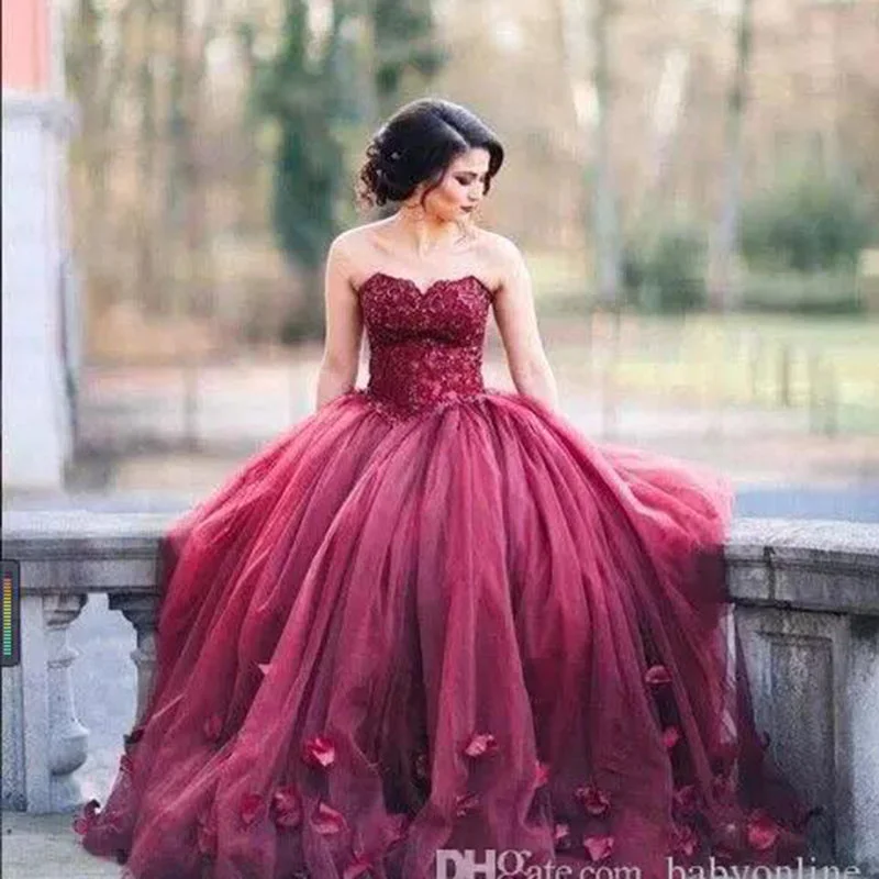 Siaoryne LP09263 Burgundy Prom Dress Ball Gown Quinceanera Dresses Sweet sixteen dresses Debutante Gown Fashionable unclassified dresses