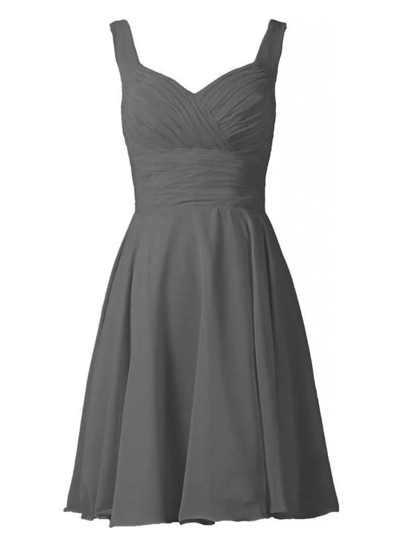 Simple Bridesmaid Dress, Grey Bridesmaid Dress,Pretty Bridesmaid Dress,Charming Bridesmaid dress ,PD153 Flowy unclassified dresses