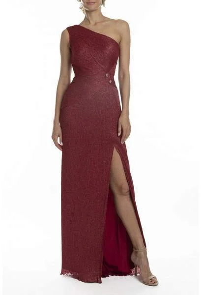 Terani Couture - 1911E9610SC Asymmertical Glitter Sheath Evening Dress Sexy unclassified dresses