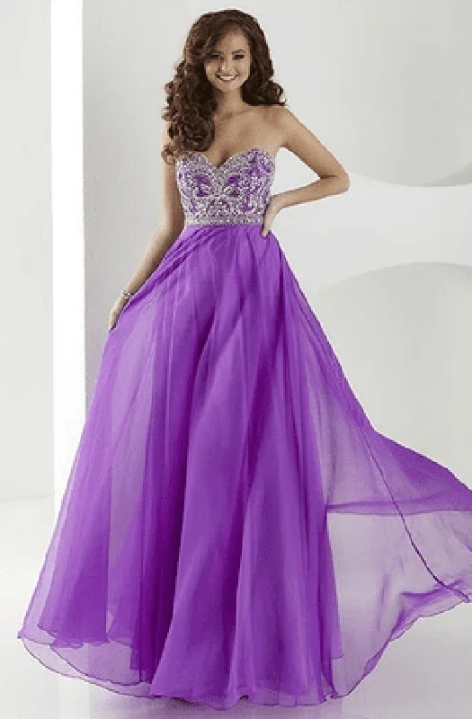 Tiffany Designs - 16183SC Strapless Chiffon A-line Dress Summer unclassified dresses