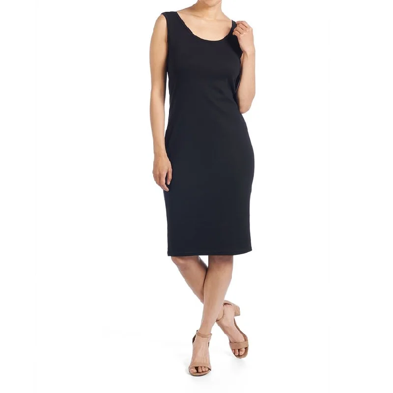 Alyssa Tank Dress - Black Tank Dress Relaxed Fit