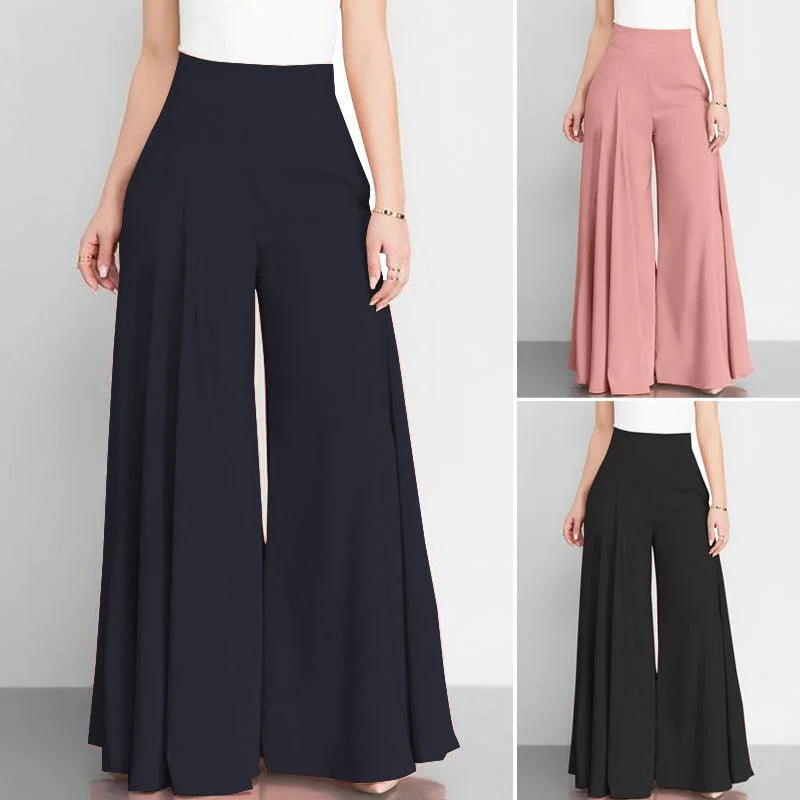 Elegant Women's Wide-leg Pants Thin Casual Pants