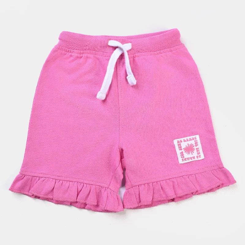 Girls Cotton Terry Short Be The Sun-S.Moon High-waist Denim Skirt