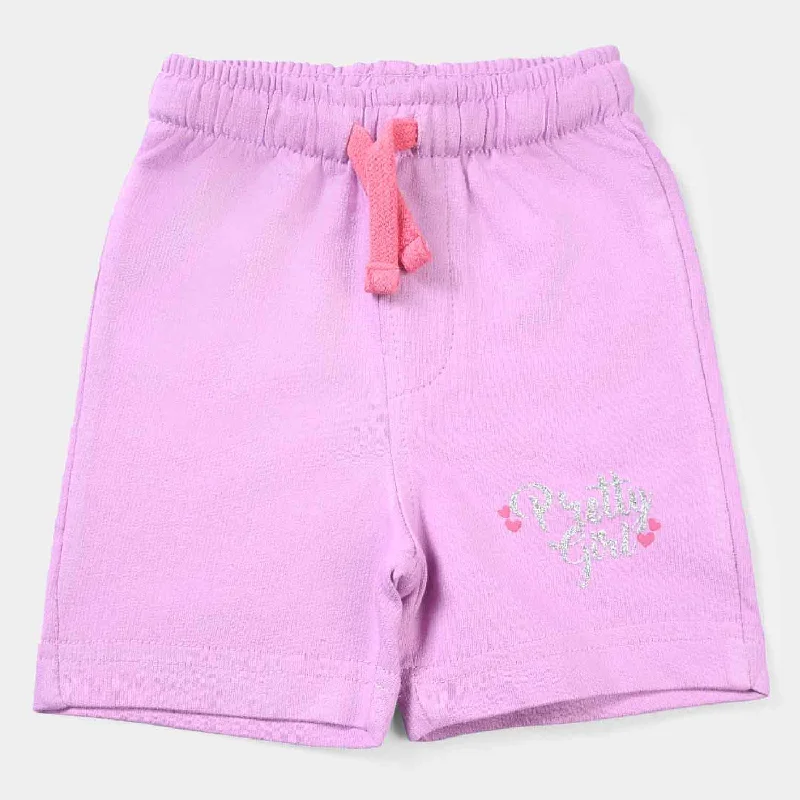 Girls Cotton Terry Short Pretty Girls Classic Denim Mini