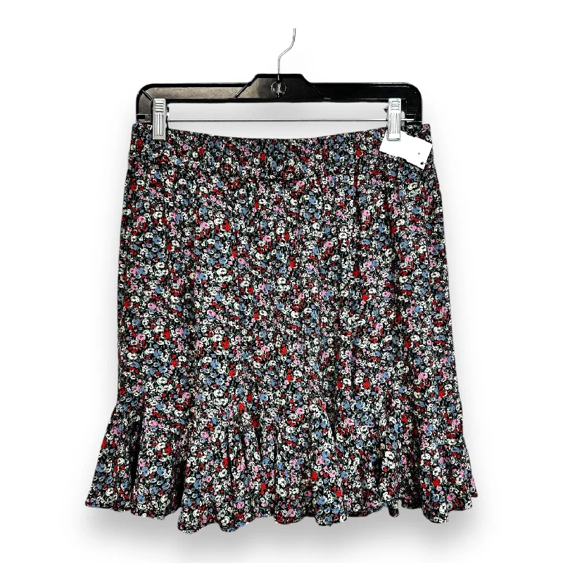 Skirt Mini & Short By Loft In Floral Print, Size: M Ruffled Mini Skirt