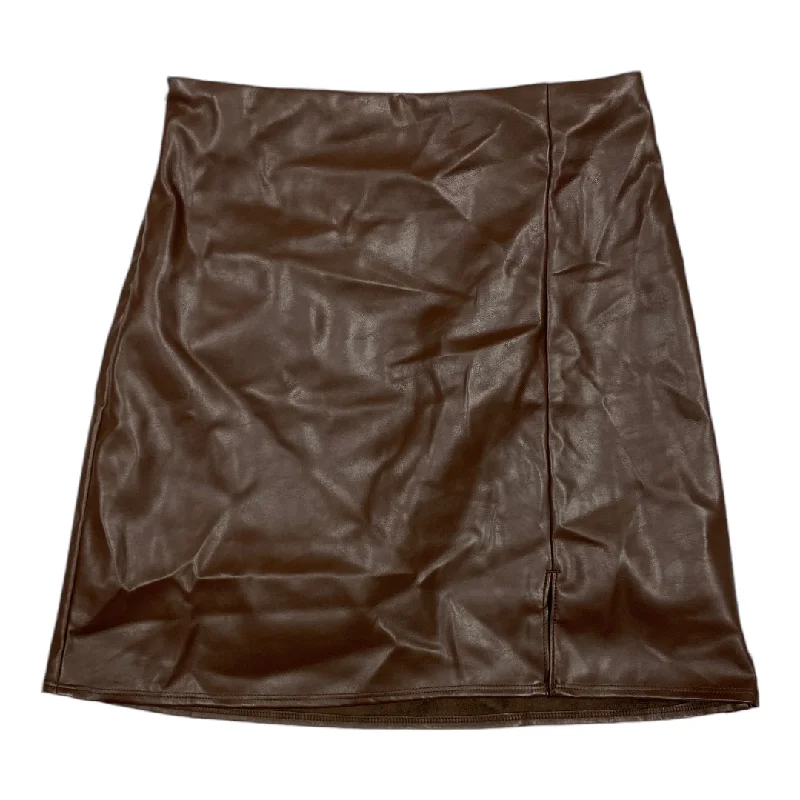 Skirt Mini & Short By Old Navy In Brown, Size: S Ripped Denim Skirt