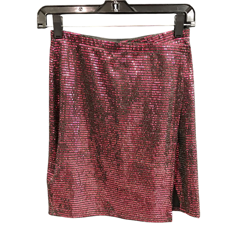 Skirt Mini & Short By SINCERELY JULES In Pink, Size: S Button-up Mini Skirt