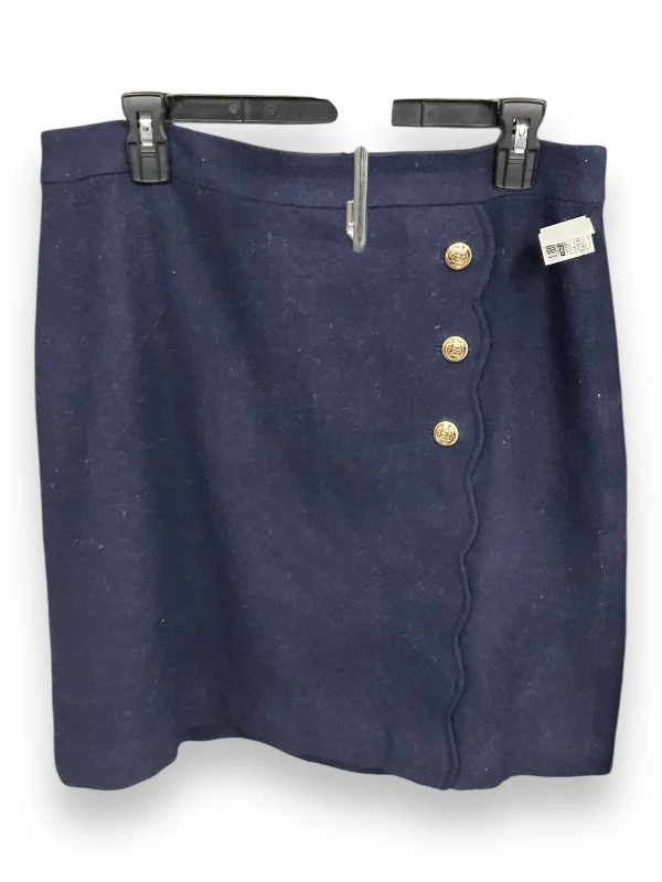 Skirt Mini & Short By Talbots In Navy, Size: 12 Soft Denim Skirt