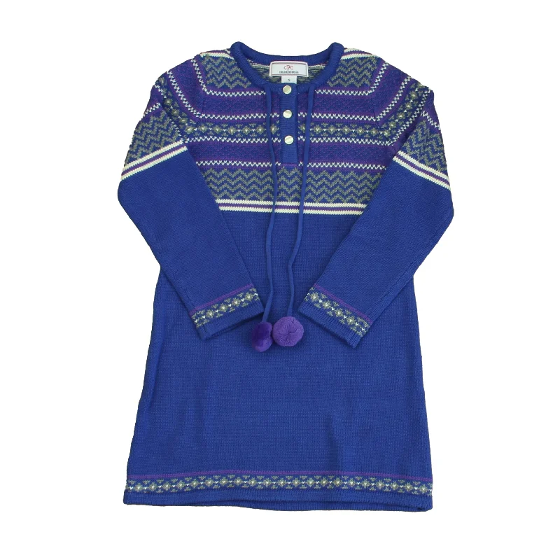 Classic Prep Girls Lilac Sweater Dress Size: 6-14 Years Soft Sweater Dress