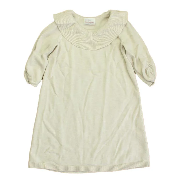 Hanna Andersson Girls Beige Sweater Dress Sweater Dress Elegant