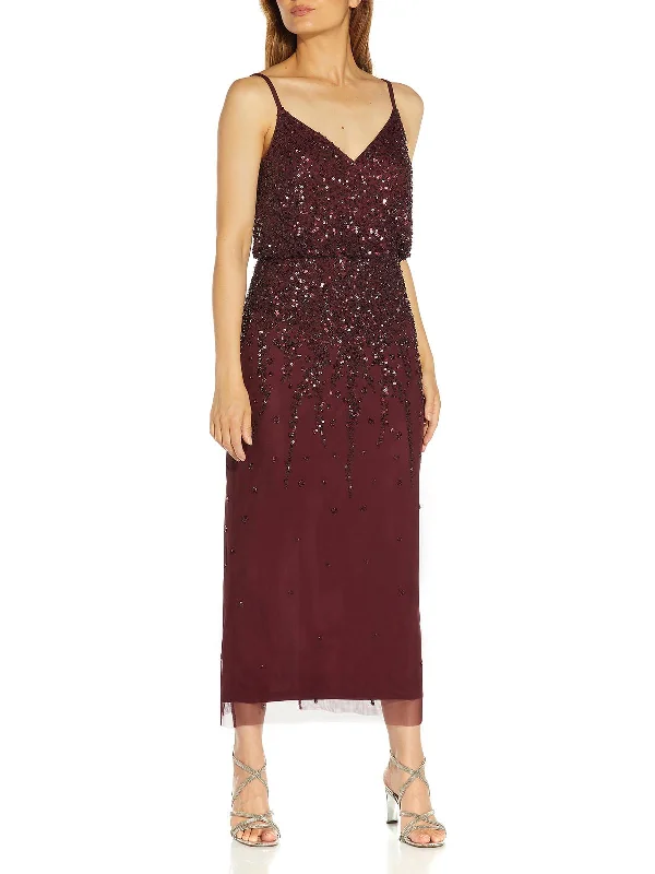 Womens Embellished Maxi Evening Dress Wrap Maxi Skirt