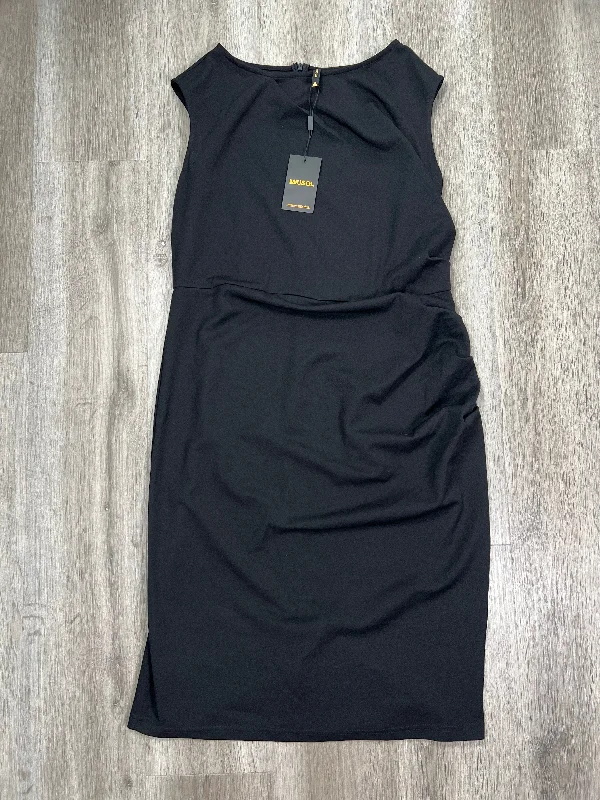 Black Dress Casual Midi miusol, Size 2x A-line Midi Skirt