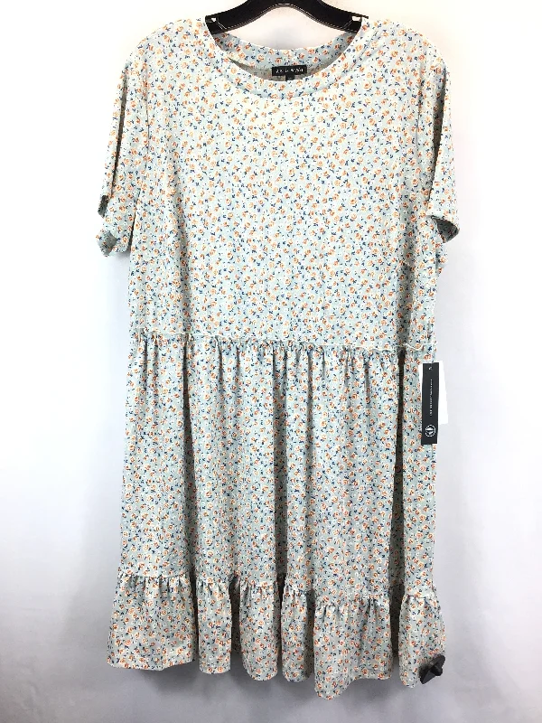 Floral Print Dress Casual Midi As U Wish, Size 2x Wrap Midi Skirt