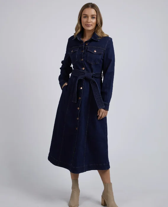 Foxwood Genevieve Denim Dress Flared Denim Skirt