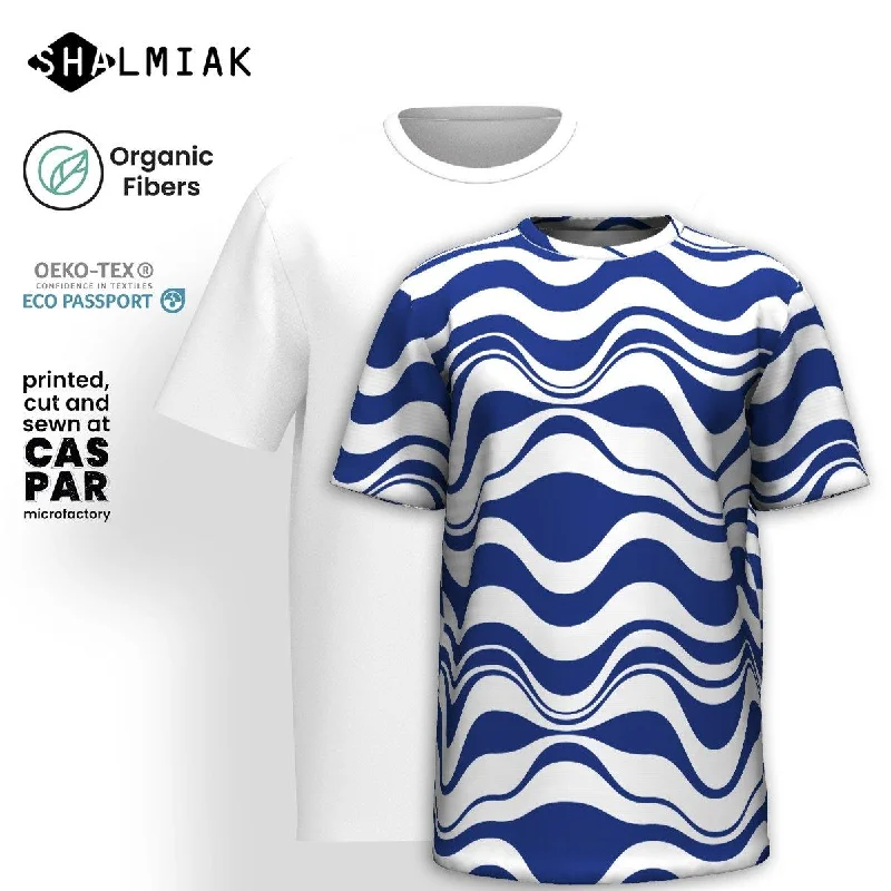 ENERGY WAVES blue - T-shirt (organic cotton) Classic Shirt Dress