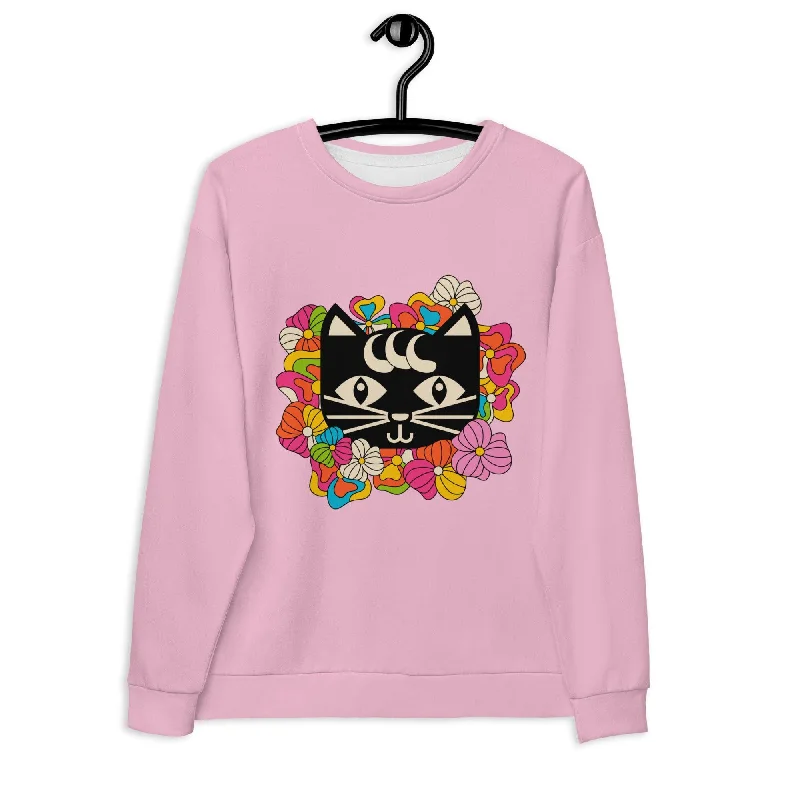 MAGICAT pink (just cat) - Unisex Sweatshirt  (recycled) Button-down Shirt Dress